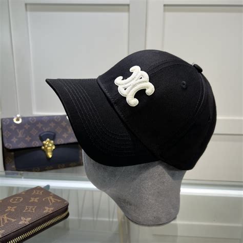 celine cap black|celine triomphe cap.